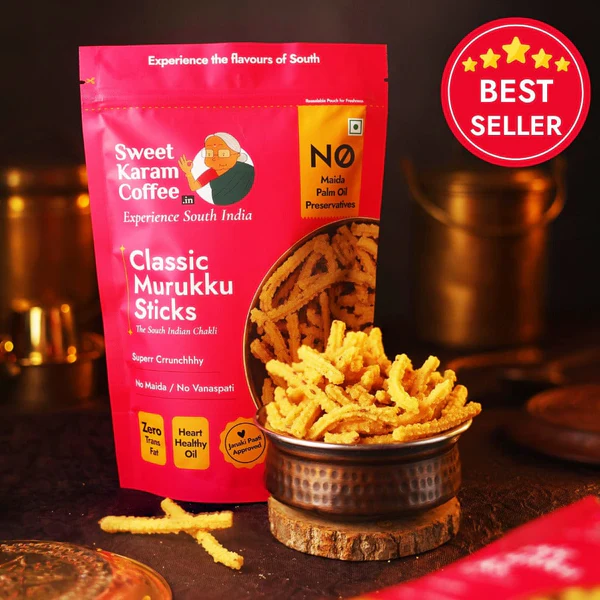 Classic Muruku Sticks (Mullu Murukku) - 180g